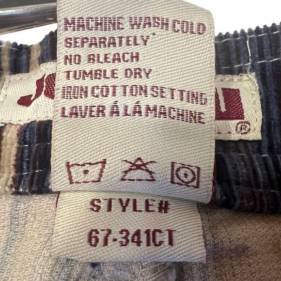 Jou Jou Striped Corduroy Flare Pants Y2K Low Rise 28x31 Festival Rare NWT size 5 - Picture 12 of 13